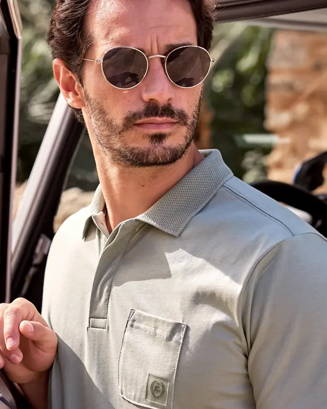 Lerros Cool & Dry Poloshirt - Tinted Grey - Copy