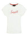 Elvira Collections T-Shirt Sunset - Off White Coral