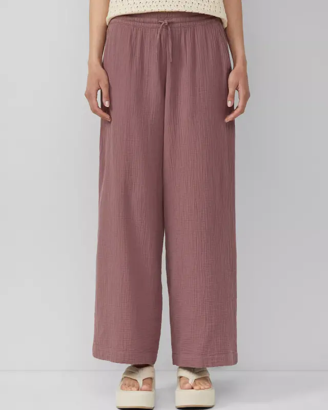 QS by S. Oliver Mousseline Broek - Pink