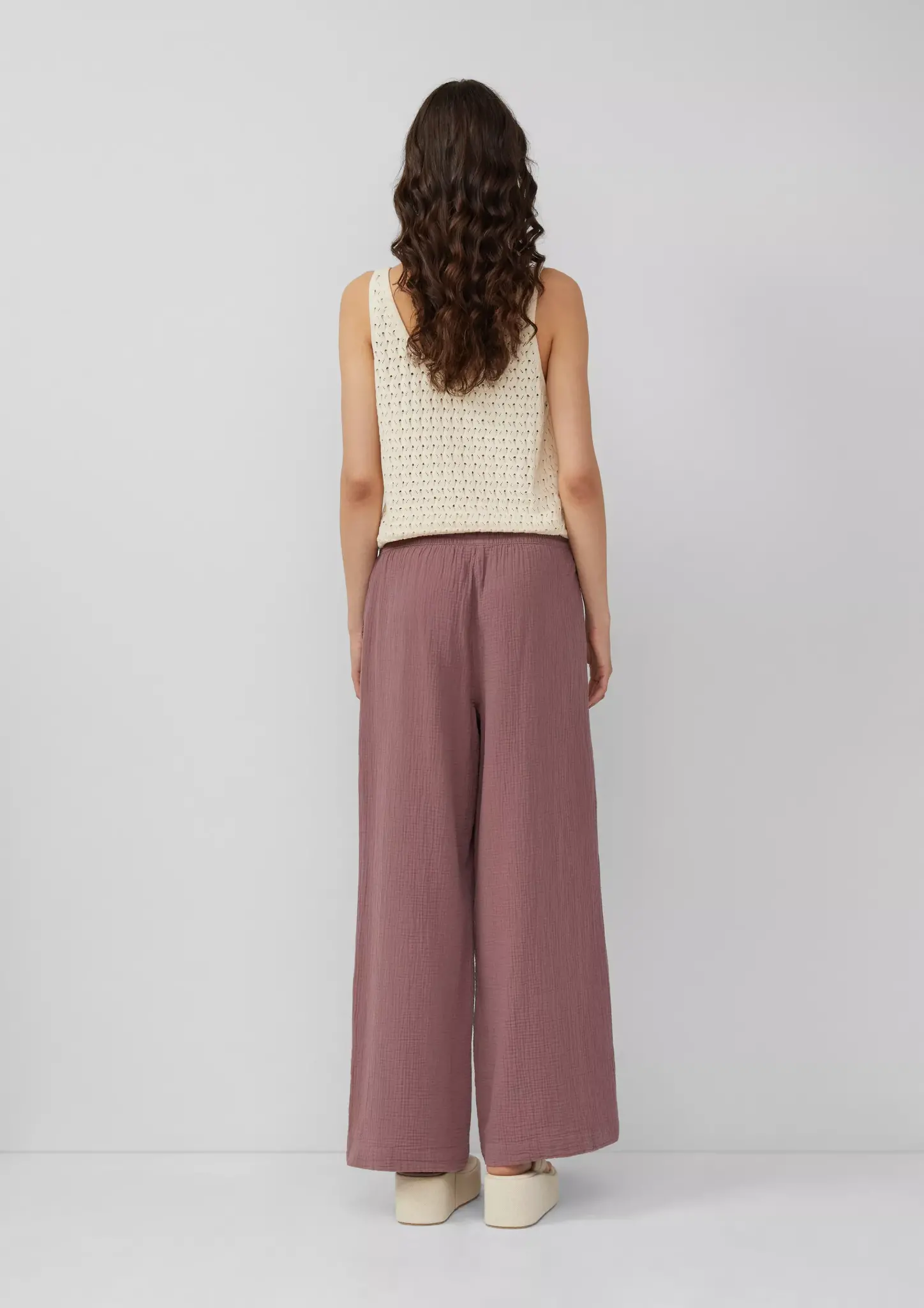 QS by S. Oliver Musselin Hose - Pink