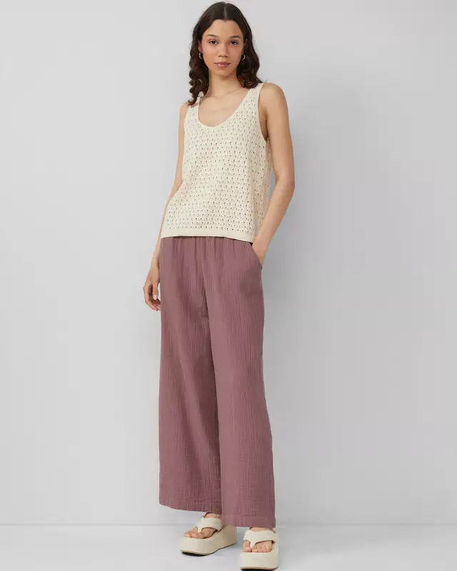 QS by S. Oliver Mousseline Broek - Pink