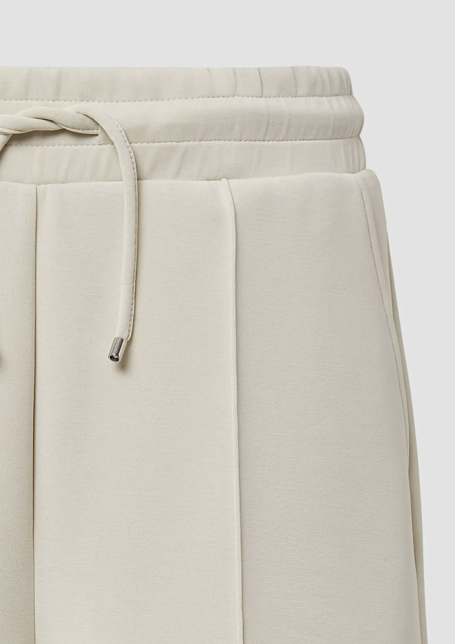 S. Oliver Scuba-Shorts mit Ziernaht - Naturel