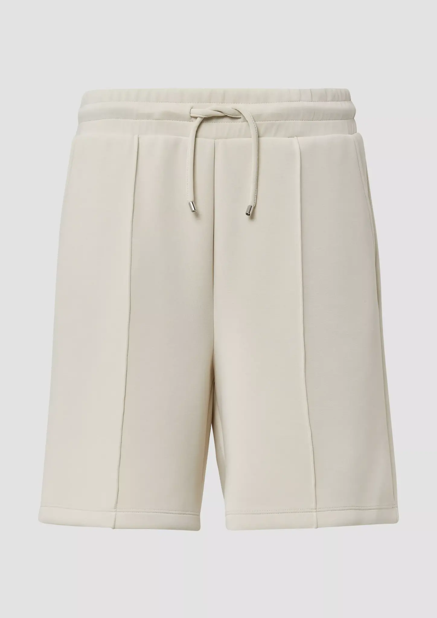 S. Oliver Scuba-Shorts mit Ziernaht - Naturel