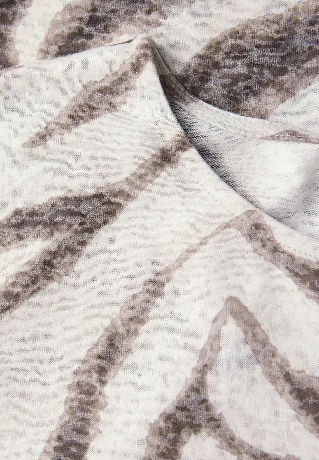 Street One Print T-Shirt - Tumbled Beige