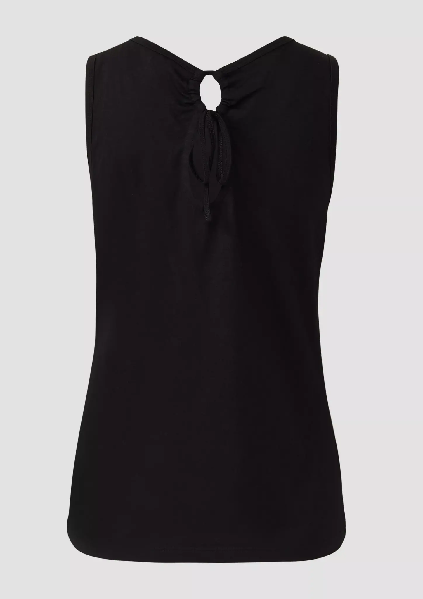 S. Oliver Jersey Print Top met Cut-Out - Black