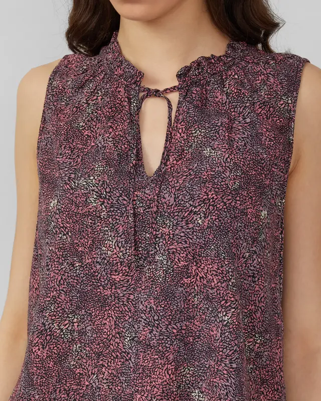 QS by S. Oliver Mouwloze Blouse - Pink