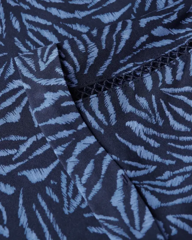 Cecil Minimal Print Bluse - Urban Navy Blue