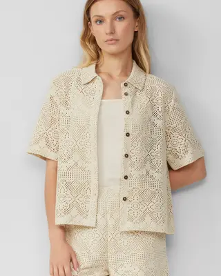 S. Oliver Embroidery Blouse - Naturel