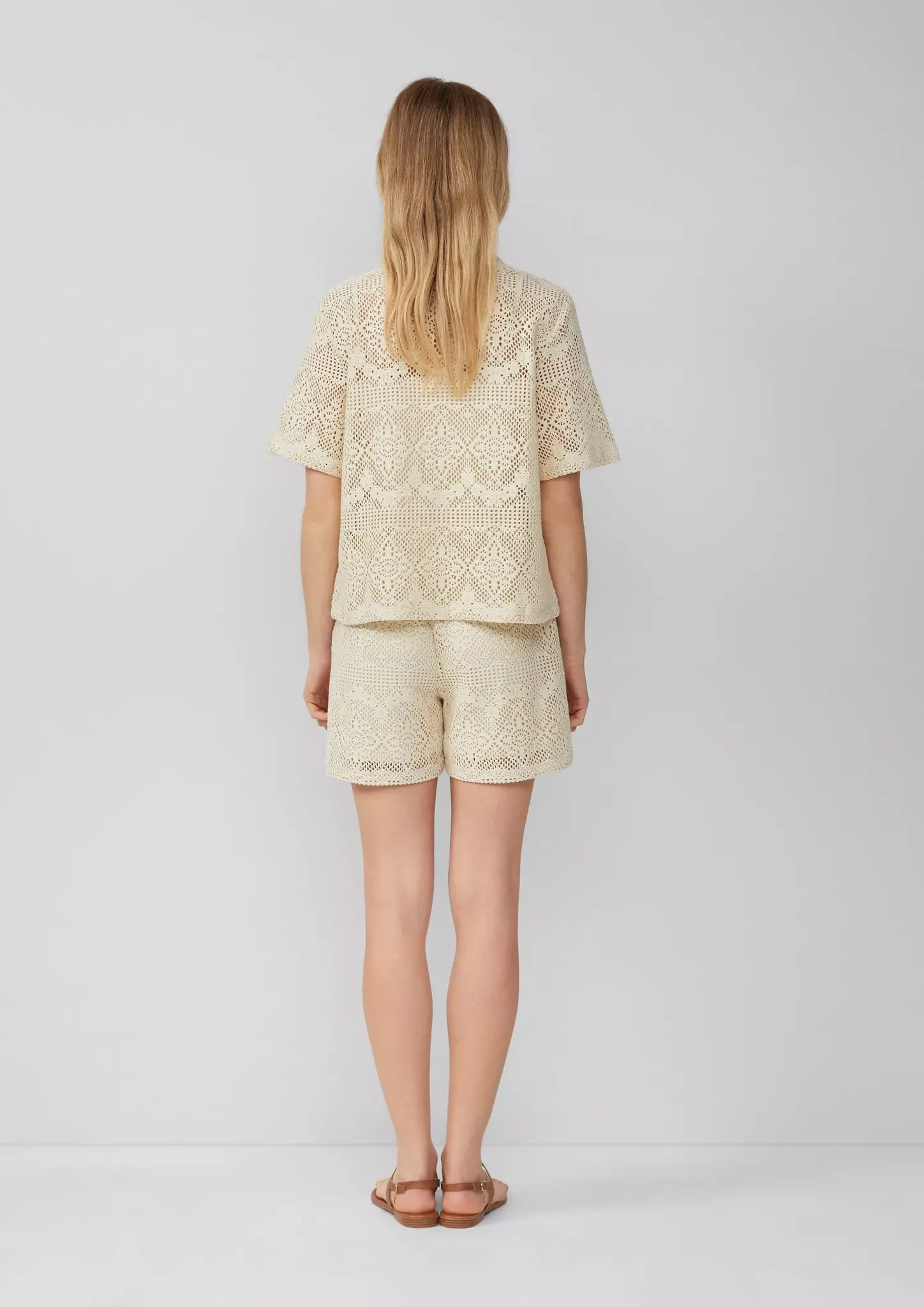 S. Oliver Embroidery Blouse - Naturel
