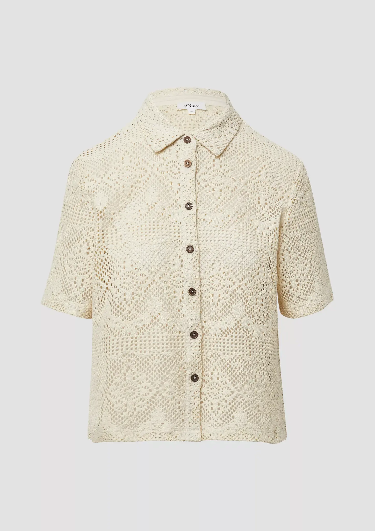 S. Oliver Embroidery Blouse - Naturel