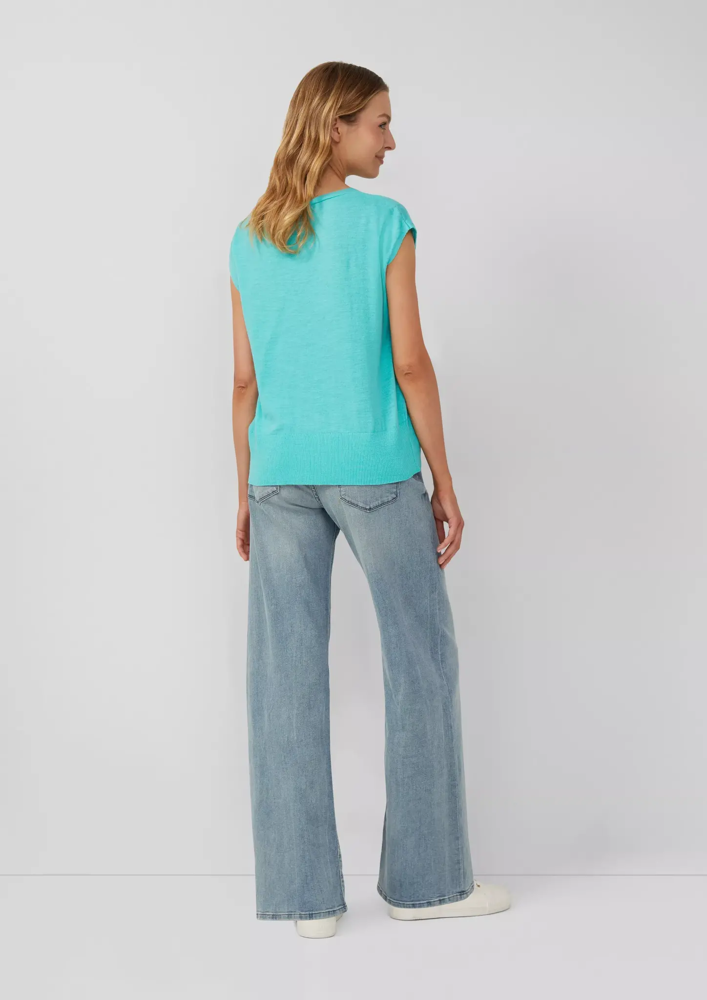 S. Oliver Spencer mit V-Neck - Aqua