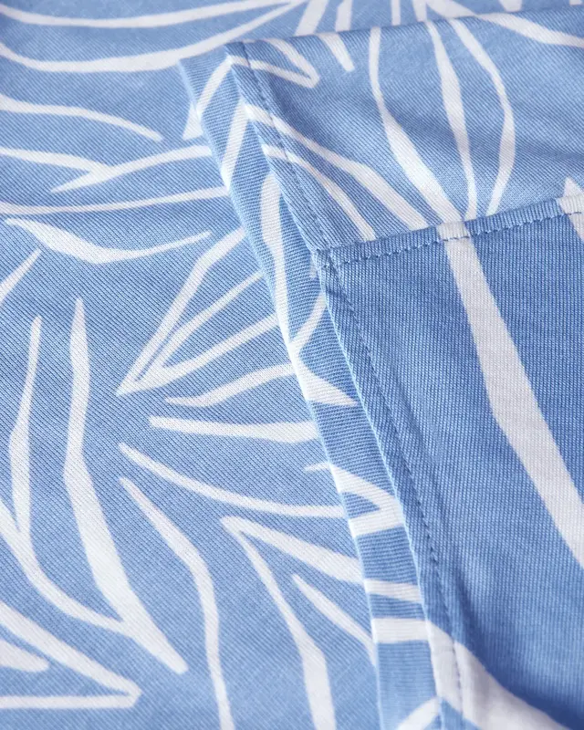 Cecil Shirt met Mixprint - Deep Pastel Blue