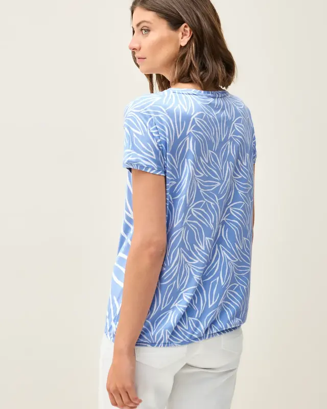 Cecil Shirt met Mixprint - Deep Pastel Blue
