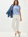 Cecil Shirt met Mixprint - Deep Pastel Blue