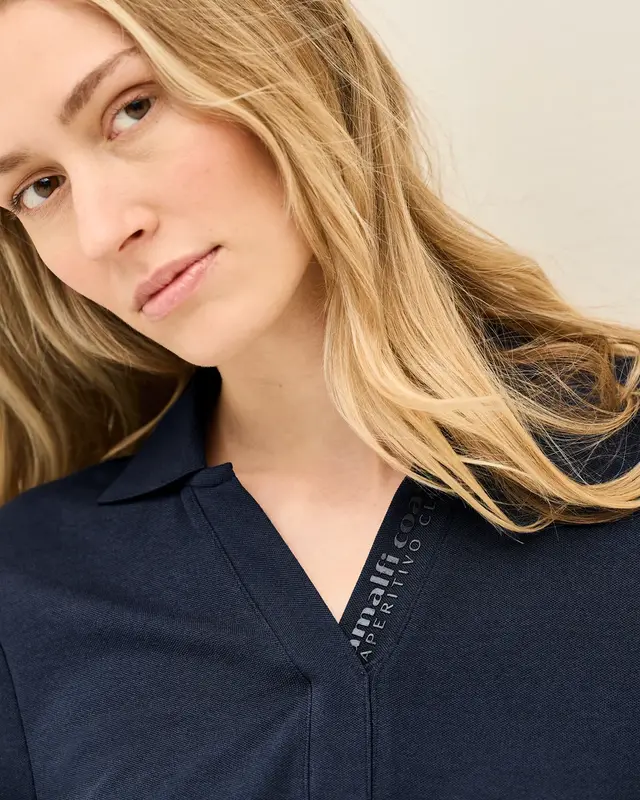 Cecil Piquée Polo Dress - Urban Navy Blue