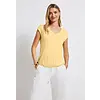 Shirt mit V-Neck - Buttercream Yellow