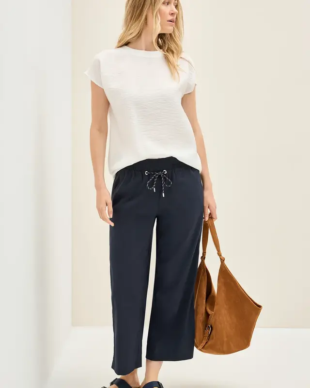 Cecil Wide Leg Pants Neele - Universal Blue