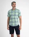 Lerros Checkered Short Sleeve Shirt - Light Peppermint