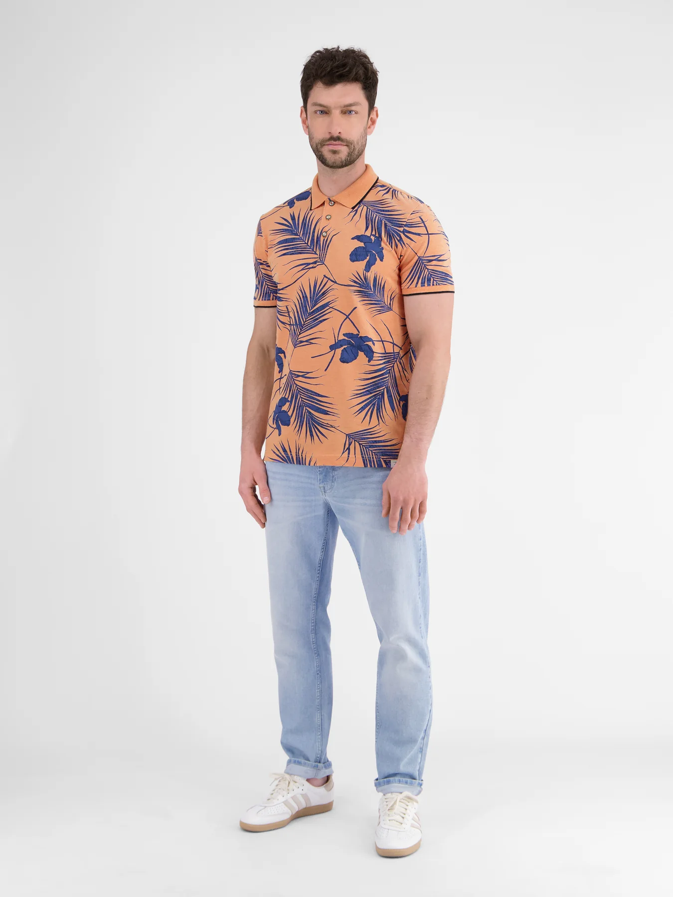 Lerros Sommer Poloshirt - Pale Papaya