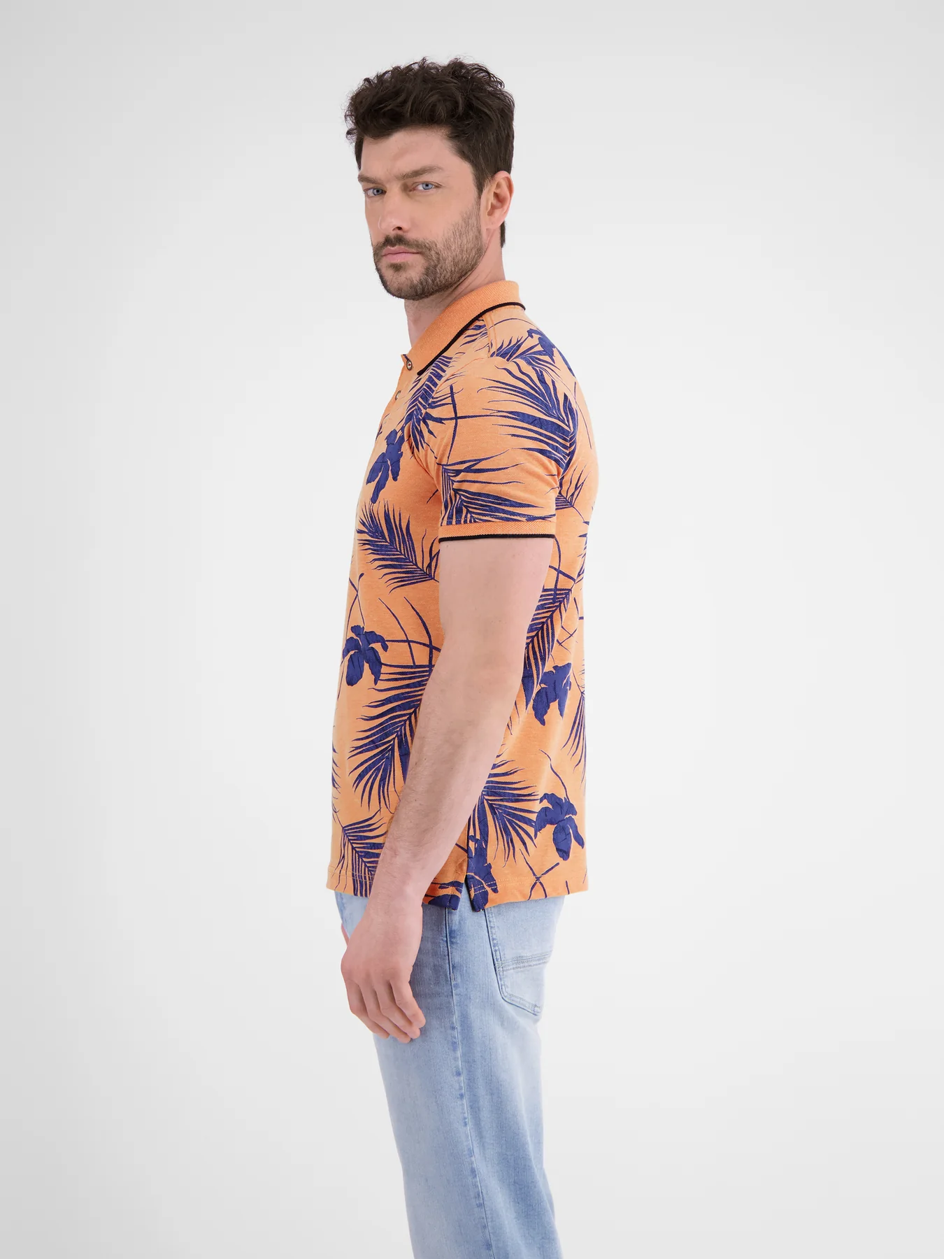 Lerros Sommer Poloshirt - Pale Papaya