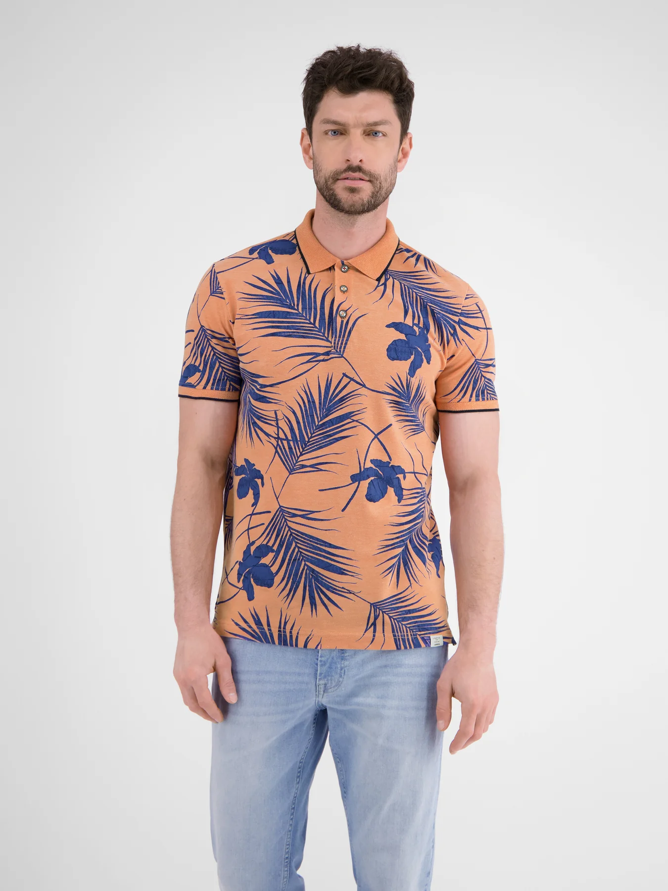 Lerros Sommer Poloshirt - Pale Papaya
