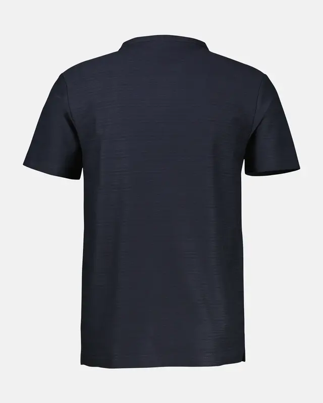 Lerros Serafino Shirt met Tonale Strepen - Classic Navy