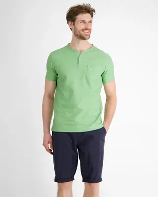 Lerros Serafino Shirt mit Strukturstreifen - Light Peppermint