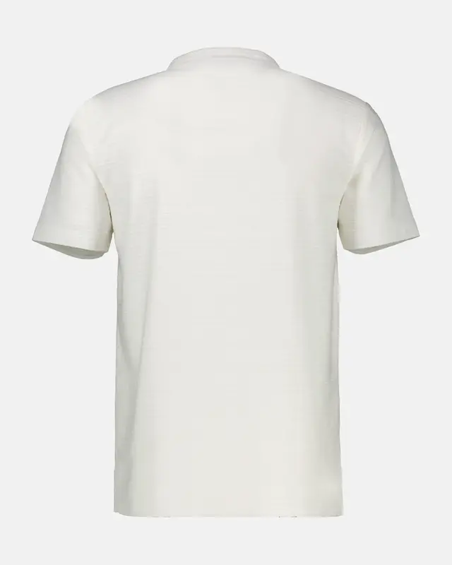 Lerros Serafino Shirt mit Strukturstreifen - Broken White