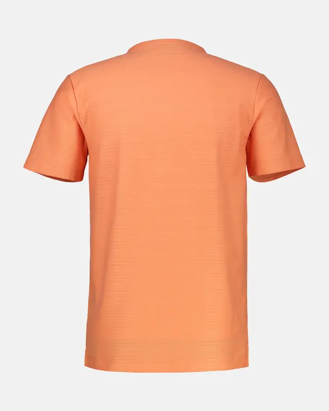 Lerros Serafino Shirt with Structure Stripe - Pale Papaya