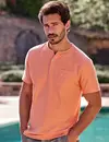 Lerros Serafino Shirt with Structure Stripe - Pale Papaya