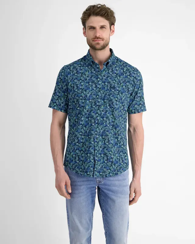 Lerros Zomer Overhemd - Classic Navy