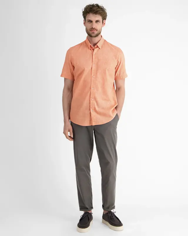 Lerros Kurzarm Shirt - Pale Papaya