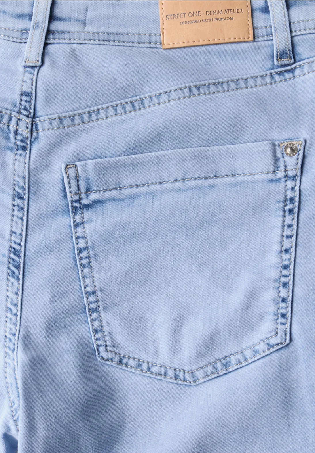 Street One Wide Leg Jeans - Ultra Bleach Wash