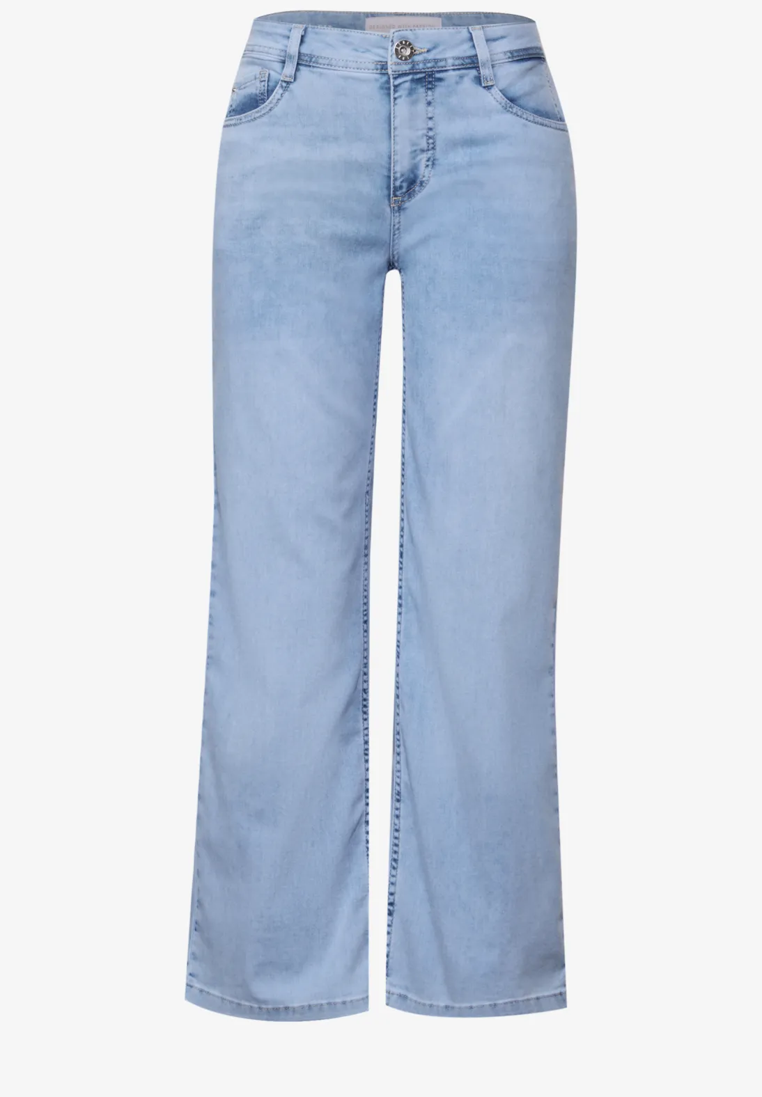 Street One Wide Leg Jeans - Ultra Bleach Wash