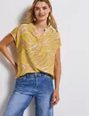 Street One Gedessineerde Blouse - Buttercream Yellow