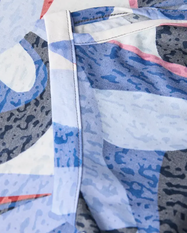 Cecil Shirt in Burn-Out Look - Urban Navy Blue