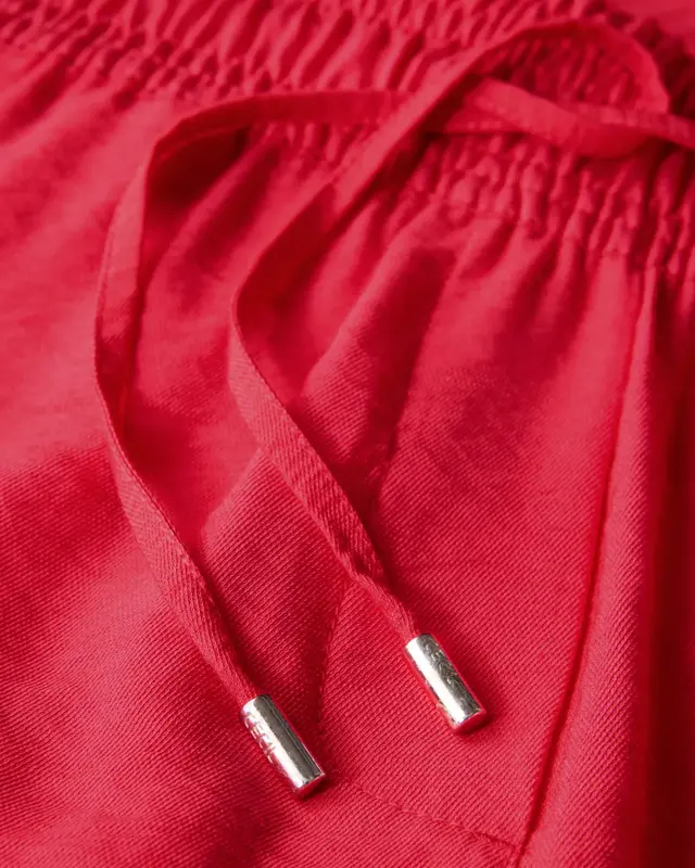 Cecil Wide Leg Twill Pants Neele - Glaced Apple Red