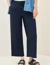 Cecil Twill Broek met Structuur Neele - Urban Navy Blue