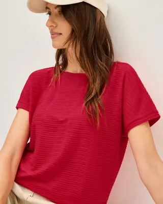 Cecil Gestructureerd Shirt - Glazed Apple Red