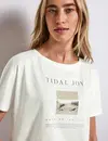Street One T-Shirt mit Fotoprint - Off White