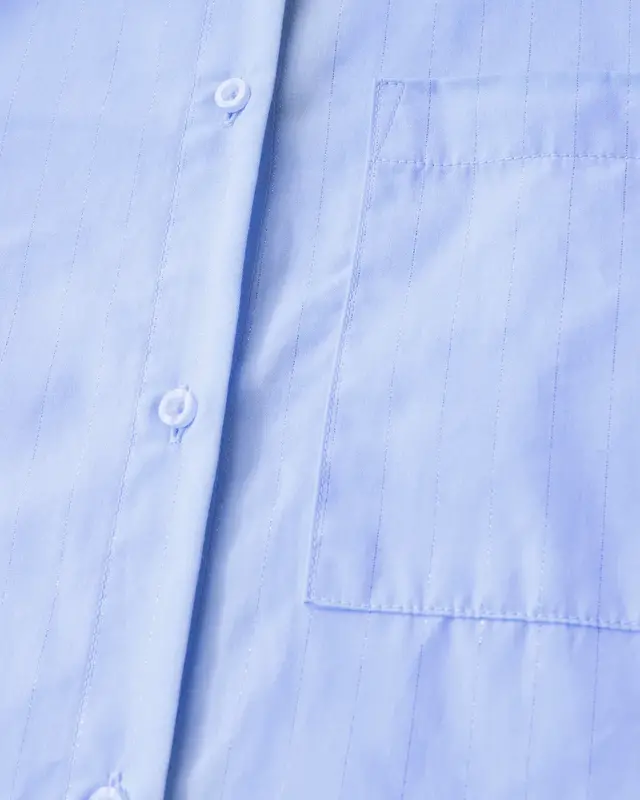 Street One Overhemdblouse met Glitterdetails - Original Blue