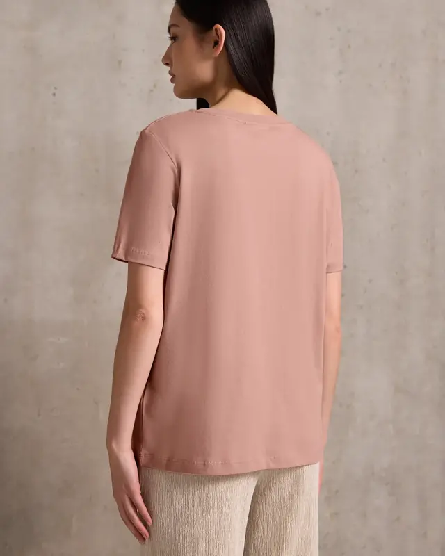 Street One Studio Basic Shirt with Print - Dusty Pink