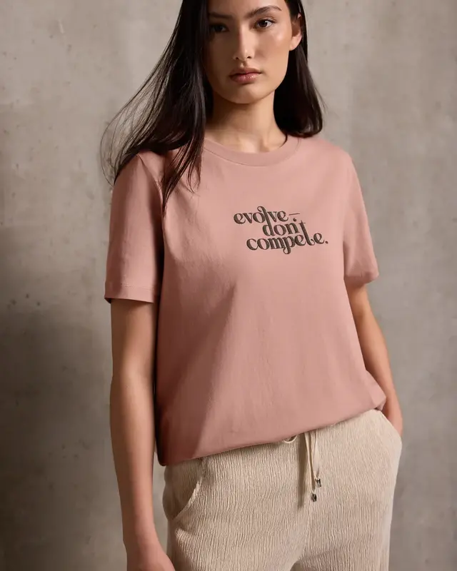 Street One Studio Basic Shirt with Print - Dusty Pink