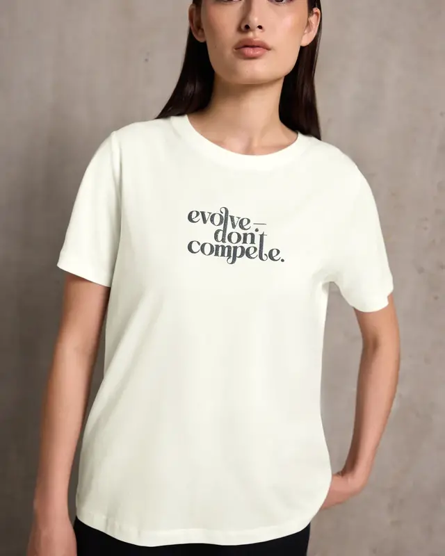 Street One Studio Basic Shirt met Print - Off White