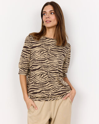 Soyaconcept T-Shirt Salome 2 - Hot Fudge Combi