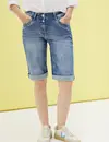 Cecil Denim Short Toronto - Mid Blue Used Wash