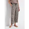 Wide Leg Print Pants Emee - Nomad Brown