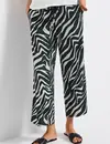 Street One Wide Leg Print Broek Emee - Pine Grove Green