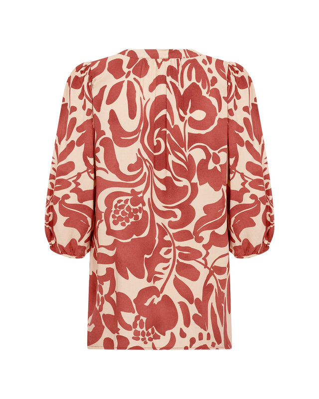 Soyaconcept Blouse Senta 1 - Mineral Red Combi