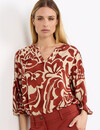 Soyaconcept Bluse Senta 1 - Mineral Red Combi